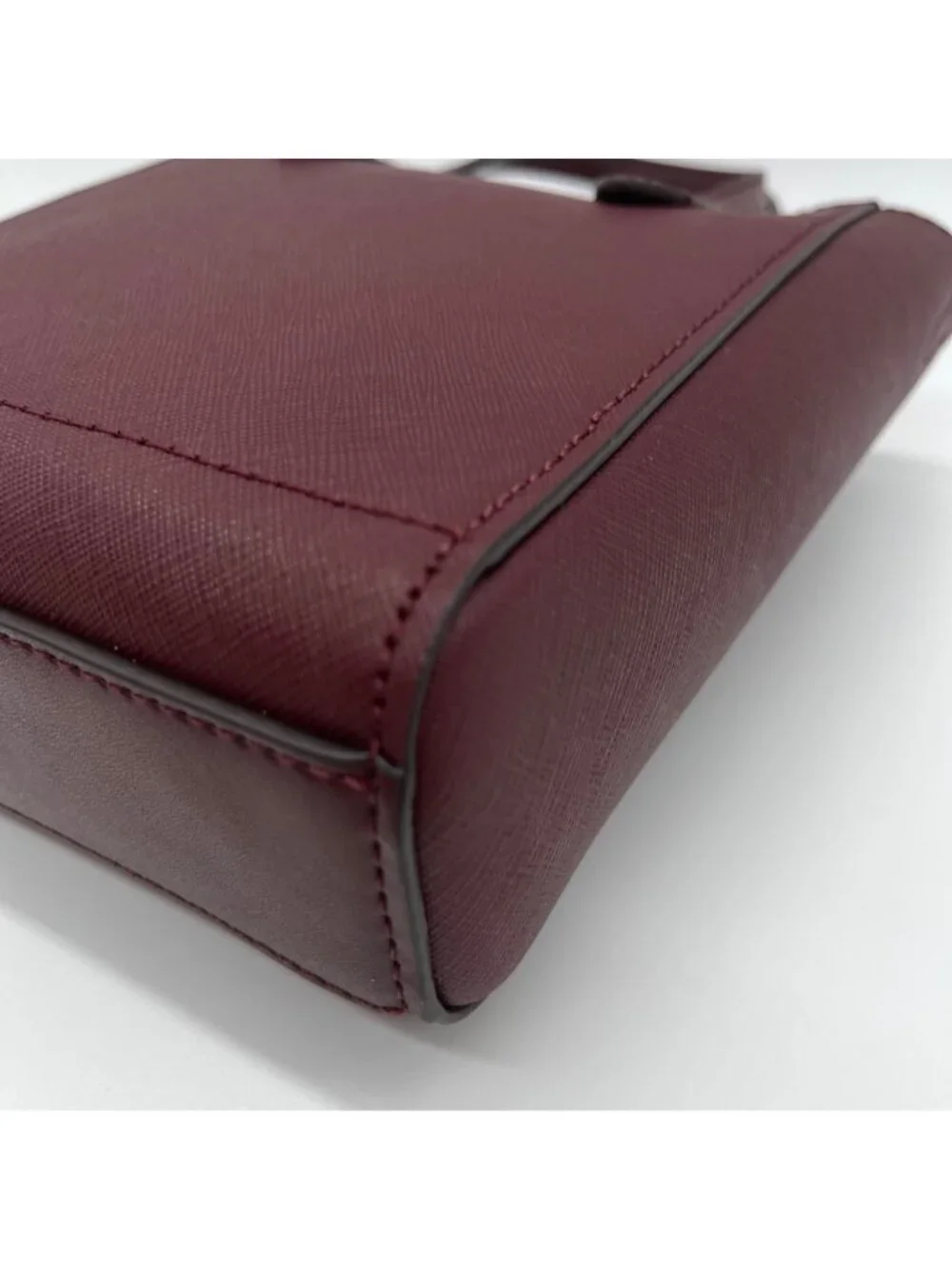 Michael Kors Burgundy Saffiano Leather Crossbody Bag